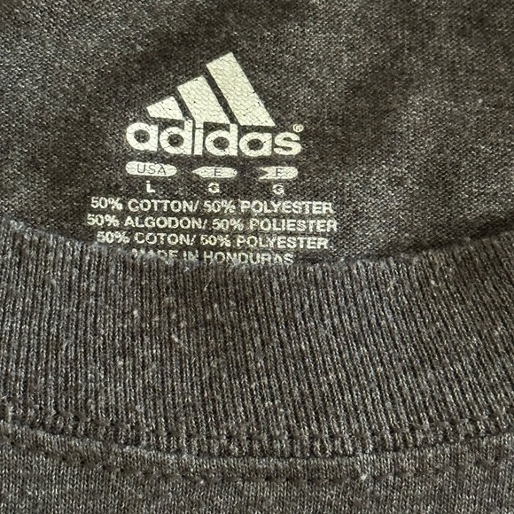 Adidas Gray Sacramento Kings Long Sleeve Tee - Picture 3 of 3